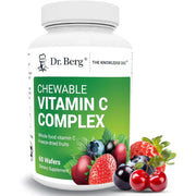 Dr Berg Chewable Vitamin C Complex, Vitamin C from Berries Antioxidants & Immune Booster 60 Wafers
