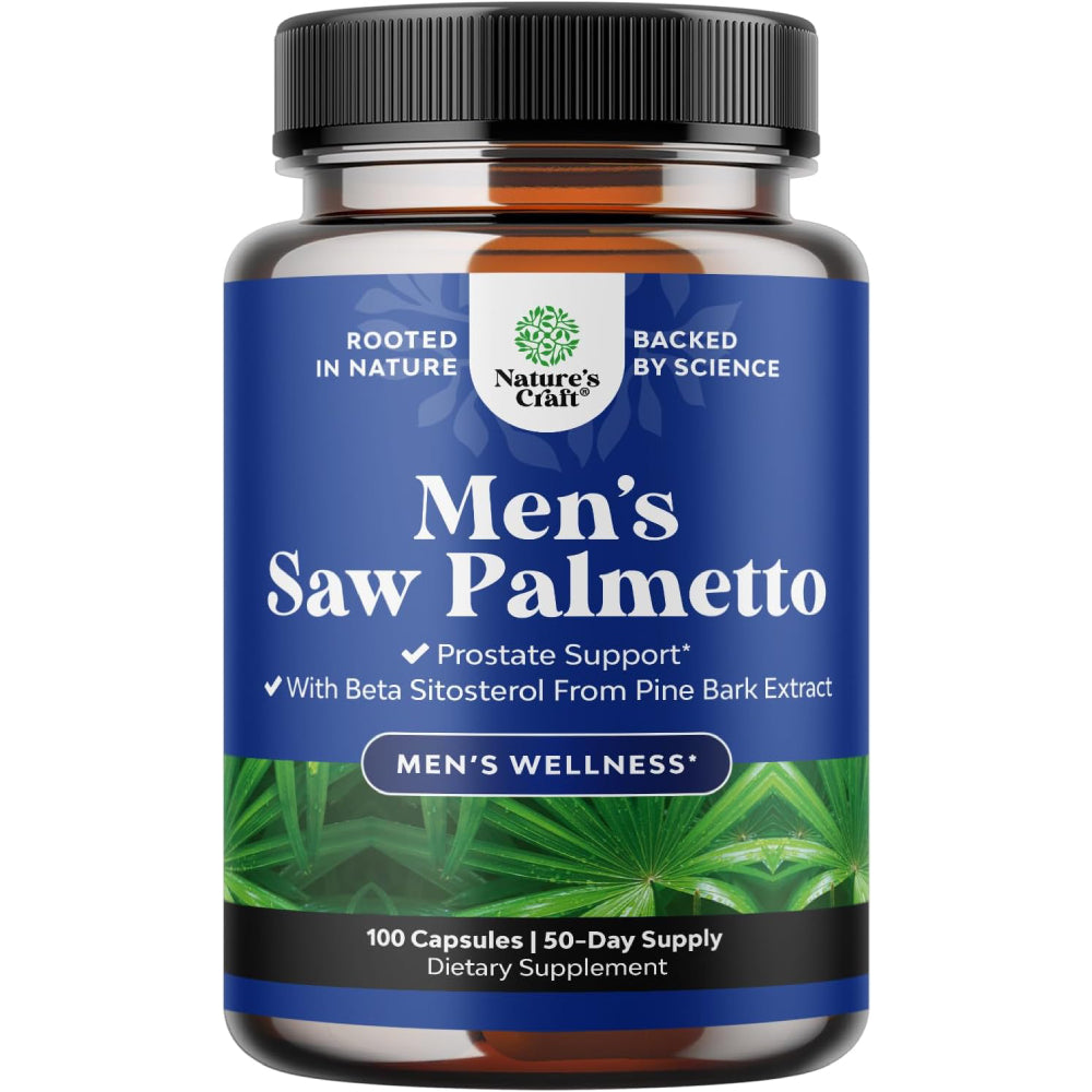 Nature's Craft Men's Saw Palmetto 100 Capsules