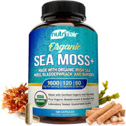 Nutriflair sea moss 1600 mg 120 capsules