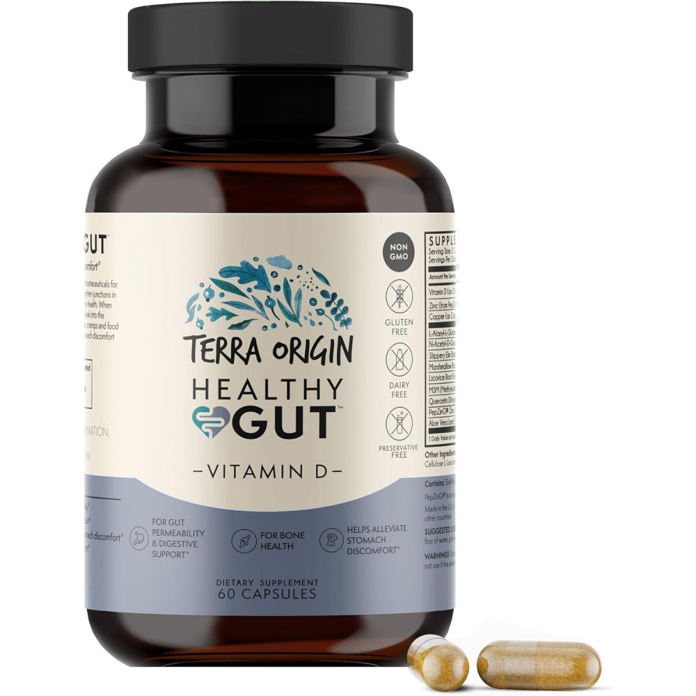 Terra Origin Healthy Gut with Vitamin D 60 capsules