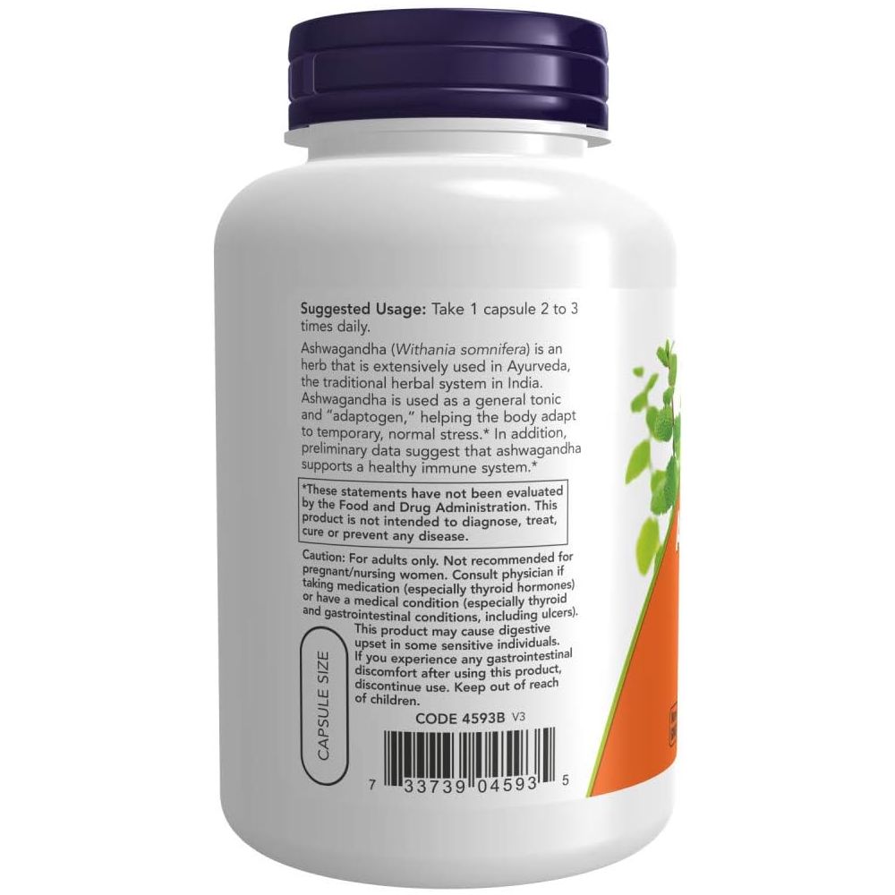 Nowfoods Ashwagandha 450mg 180 veg capsules