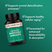 Dr Mercola Organic Fermented Broccoli Sprouts Immune Support & Detoxification 30Caps