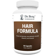 Dr Berg Hair Formula Vitamins for Men & Women, Includes Biotin, Saw Palmetto, & Horsetail, Hair Supplement for Hair Loss 90 Veg Capsules
