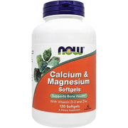 Nowfoods Calcium and Magnesium with Vitamin D3 and Zinc 120 softgels