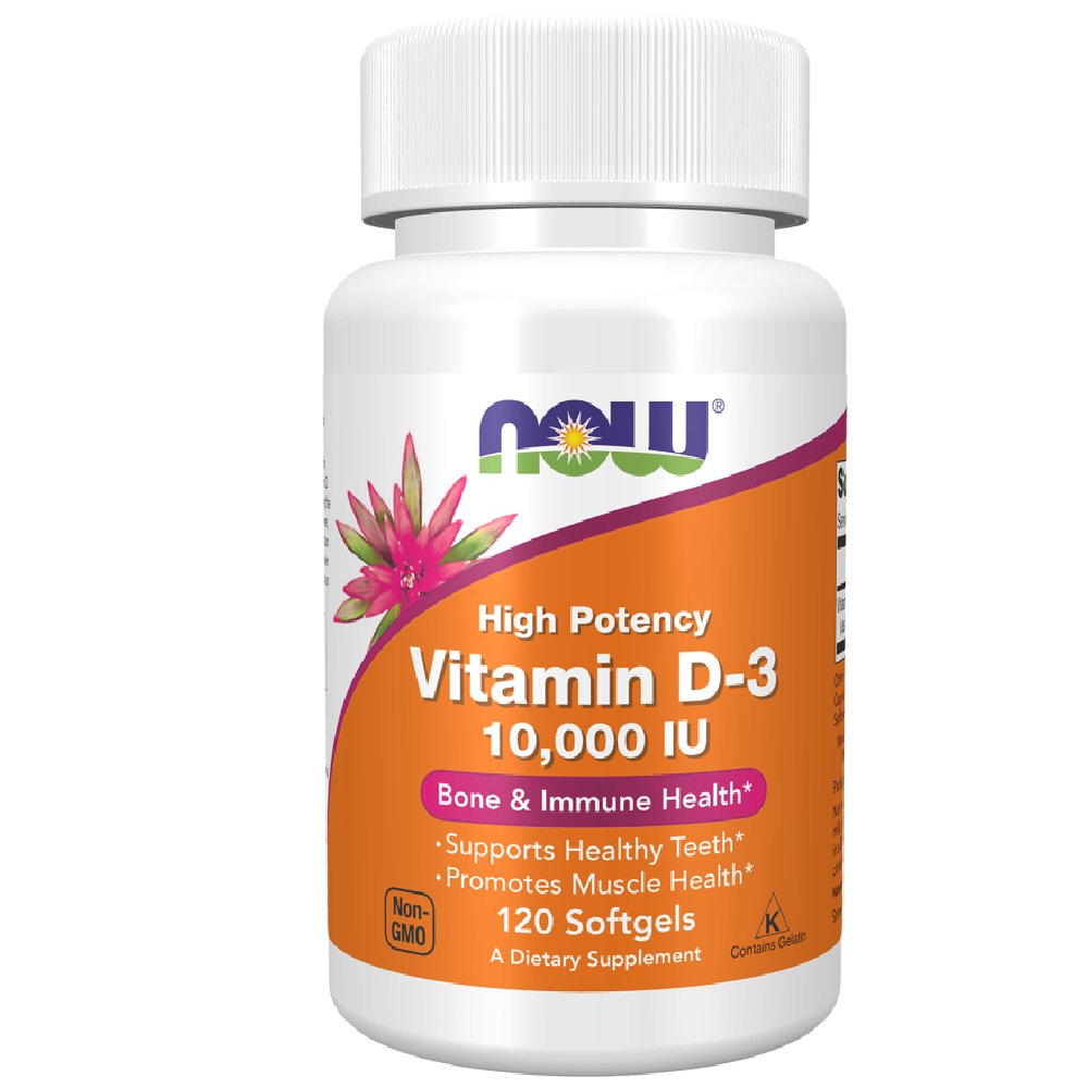 Now Foods Vitamin D3 10000 IU 120 softgels