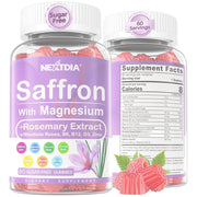 Nextdia Saffron with Magnesium To Support Mood Balance, Relaxation, and Overall Well-Being 60 Gummies