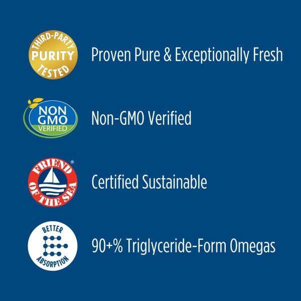 Nordic Naturals Ultimate Omega 2X, 2150 mg, Promotes Brain, Heart & Immune Health, Lemon Flavor, 60 Soft Gels