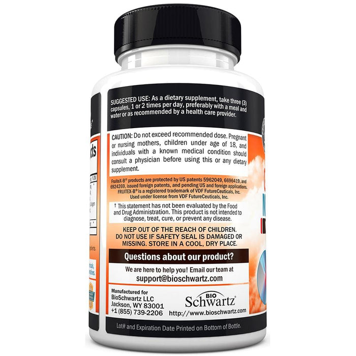 BioSchwartz Glucosamine with MSM & Chondroitin with Fruitex-B, Boswellia Extract and Curcumin Supports Cartilage health & Joint flexibility 90 capsules