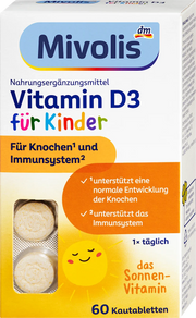Mivolis Vitamin D3 Für Kinder 60 Kautabletten