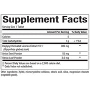Natural Factors DGL Deglycyrrhizinated, Licorice Root Extract for Healthy Digest, 180 Chewable Tablets