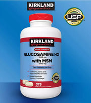 Kirkland Extra Strength Glucosamine 1500 mg & MSM 1500mg TWO Per DAY Contains Sulfur 375 Tablets